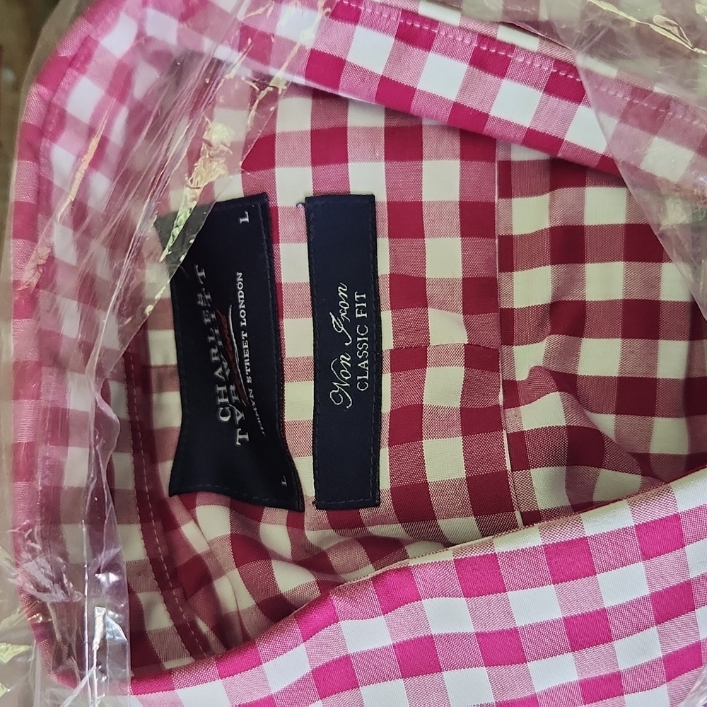 Charles Tyrwhitt Classic Fit Dress Shirt Size L
